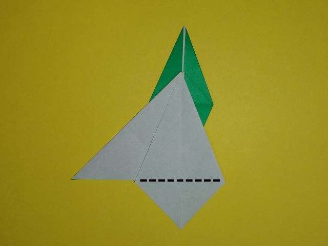 クジャクの折り方13